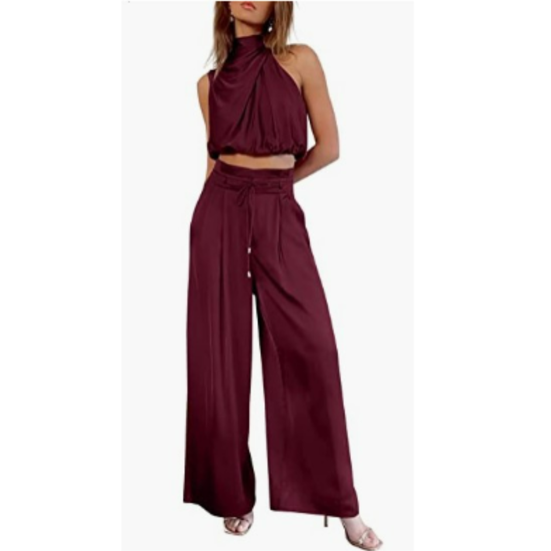 Komfortabel kvinner jumpsuit med løs passform, perfekt for både fest og hverdag. Moderne stil.