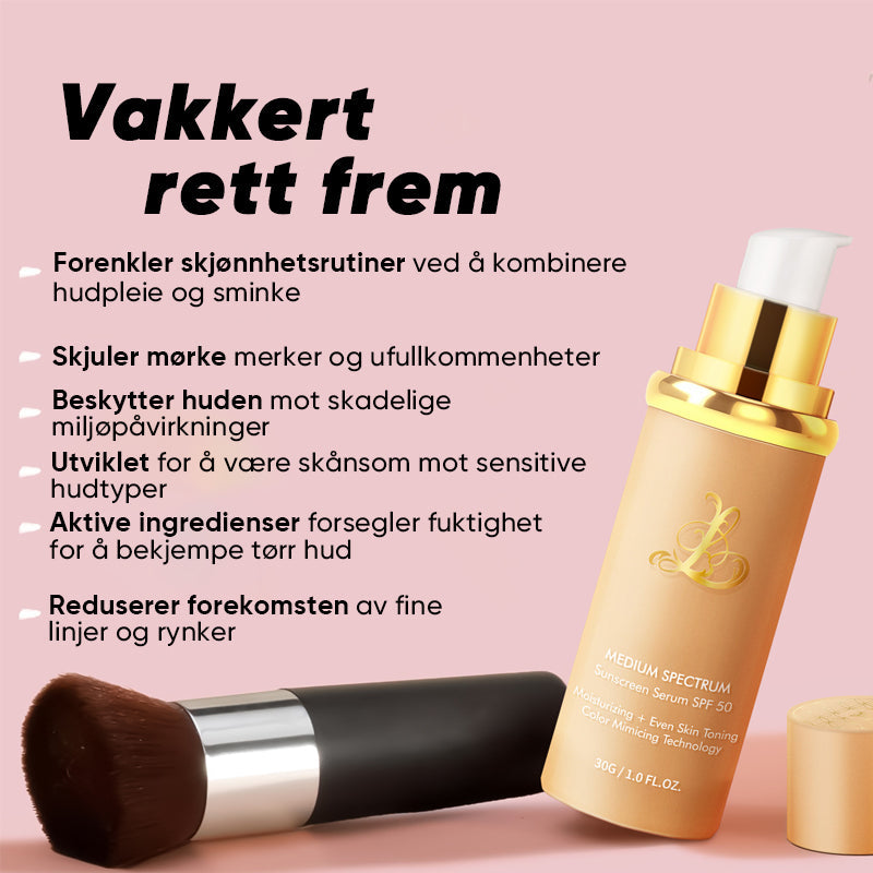 Flaske med fargeendrende flytende foundation for kvinner, designet for jevn og vakker hud.
