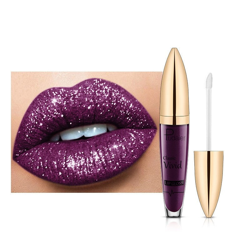 Langvarig glitter lipgloss. Gir en fantastisk diamanteffekt for festmakeup.