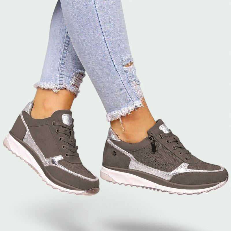 Stilrene damesneakers med komfortabel design for hverdagsbruk. Lette sko med borrelås og antiskli såle.