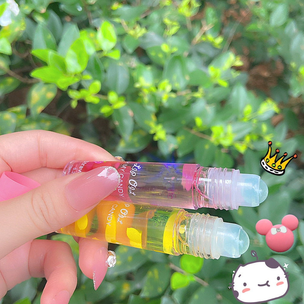 Komplett lipgloss sett for kvinner. 6 fruktige, skinnende farger for vakre lepper.