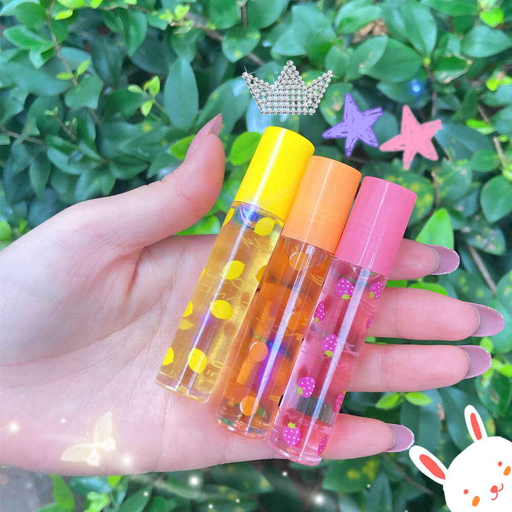 Gaveidé: Fruktig lipgloss sett med 6 glansfulle farger for fuktige, strålende lepper.