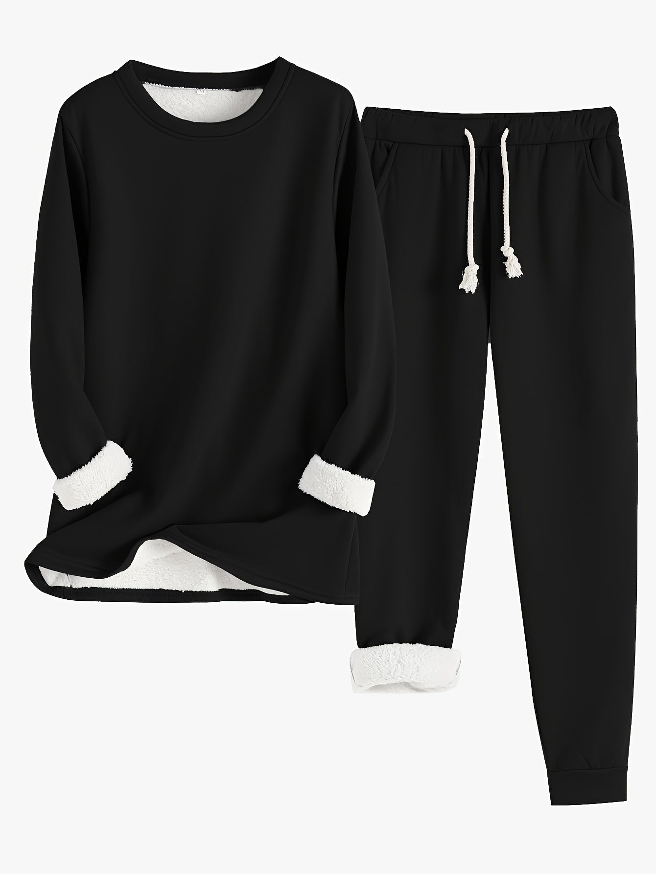 Grått todelt loungewear sett for kvinner. Mykt, avslappet og perfekt for hjemmekos.
