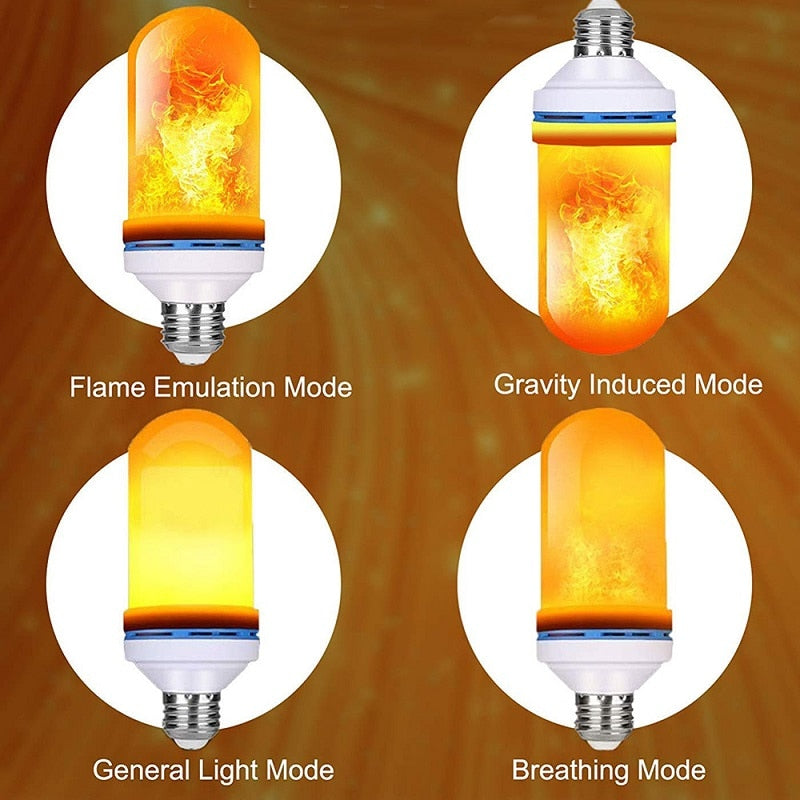 Dynamisk flammeeffekt E27 LED lyspære. Energieffektiv belysning som forvandler ethvert rom.
