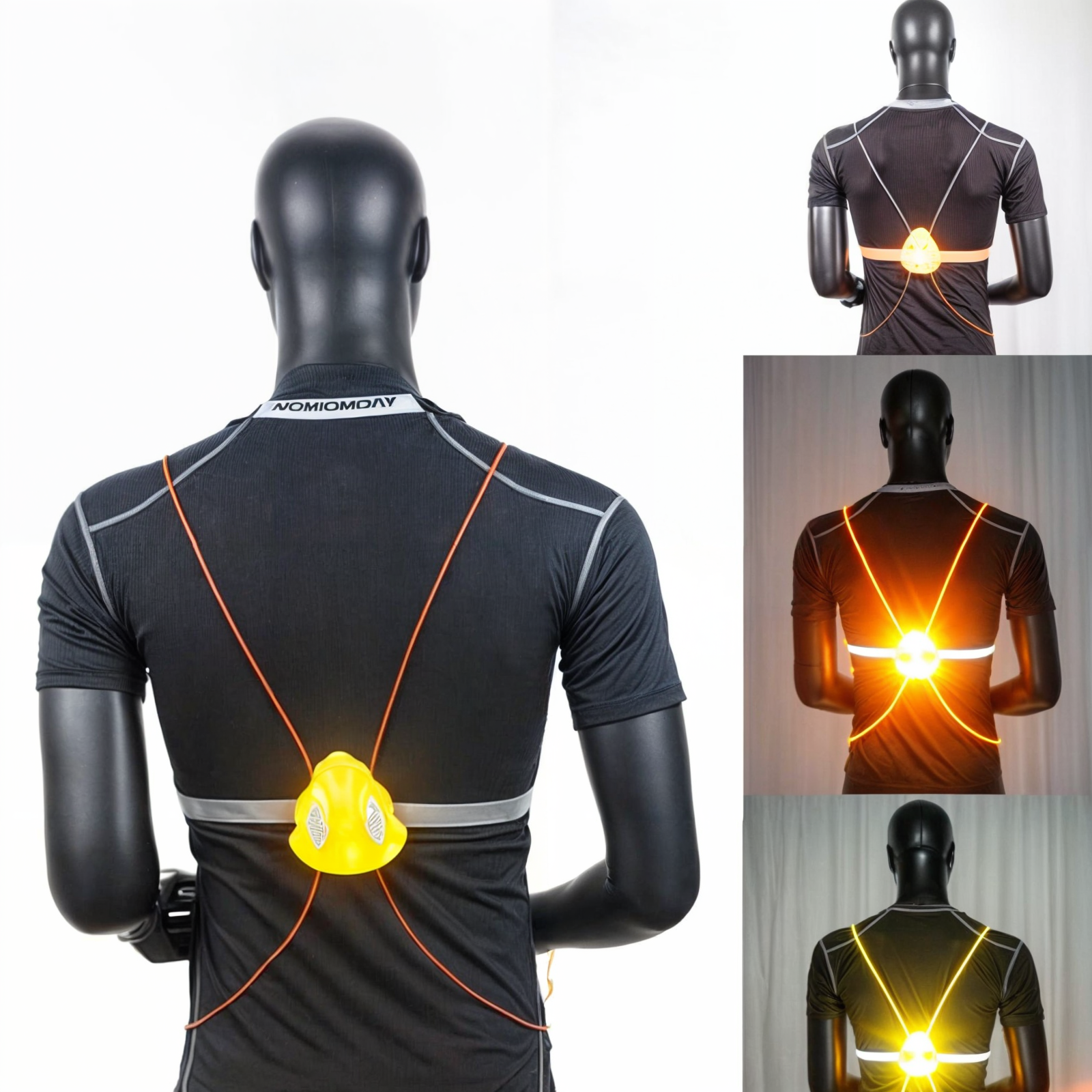 Ergonomisk designet LED-refleksvest for aktiv bruk. Forbedrer sikkerheten betydelig under nattlige eventyr.