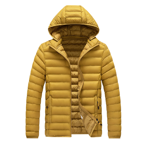 Kvinner lettvekts pufferjakke med hette, perfekt for fritid og en aktiv livsstil.
