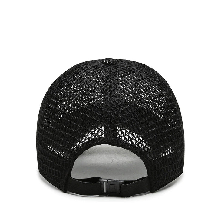 Stilfull unisex sommercaps med solbeskyttelse. Perfekt til fritid, sport, justerbar og komfortabel.