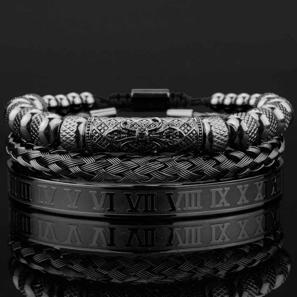 Elegant krone armbåndsett for kvinner, med glitrende zirkonia. Perfekt luksusgave.