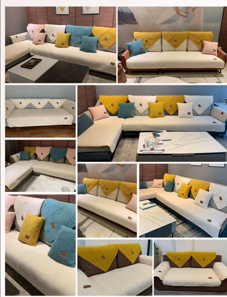 Elegant sofatrekk med antiskli for en stilren og beskyttet sofa, lett å vedlikeholde og fornyer stuen.