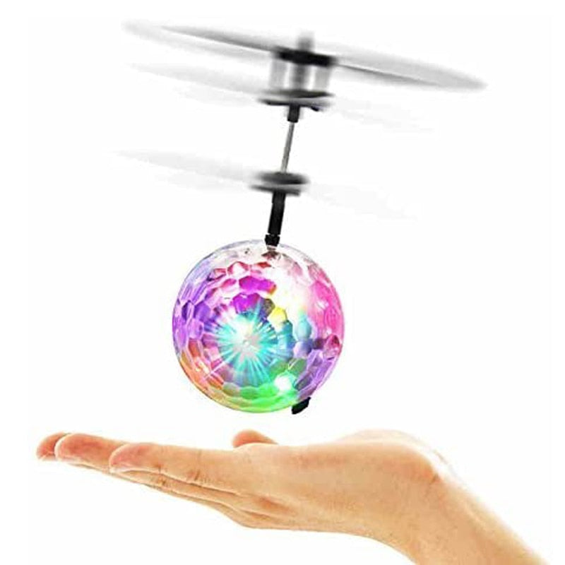 Lysende flyvende LED ball leketøy med RC-funksjon for innendørs moro, perfekt for barn og voksne.