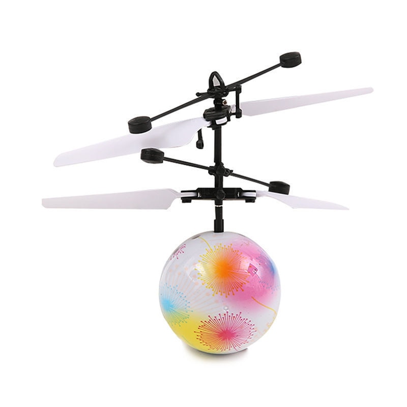 Flyvende ball med LED-lys for trygg innendørs lek, RC-kontrollert helikopter-leketøy for timer med moro.