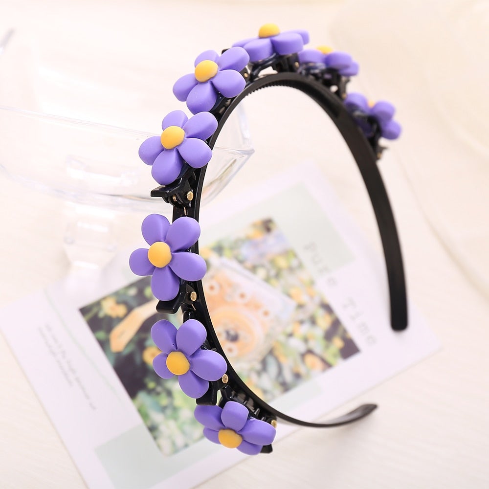 Prinzessin-Haarspangen mit Blumen und Schleifen, süße Haarklemmen für Mädchen