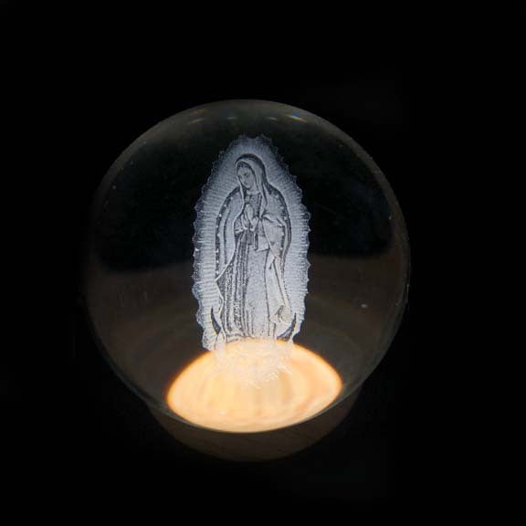 Månekrystallkule USB-lampe, enkel å koble til med koselig LED-stemningslys.