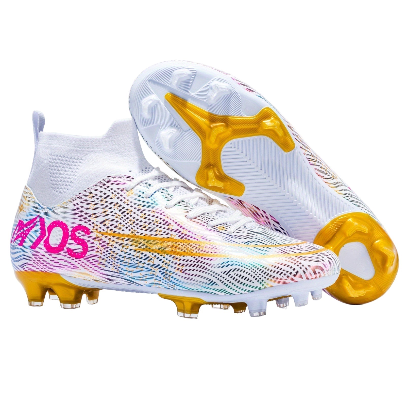 Mørke herre fotballsko med sporty design for grep og optimal bevegelsesfrihet på fotballbanen.
