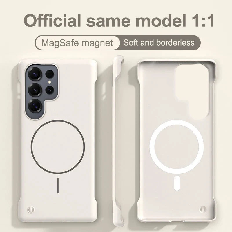 Fargerikt magnetisk mobildeksel til Galaxy Note, rammeløst og ultratynt.