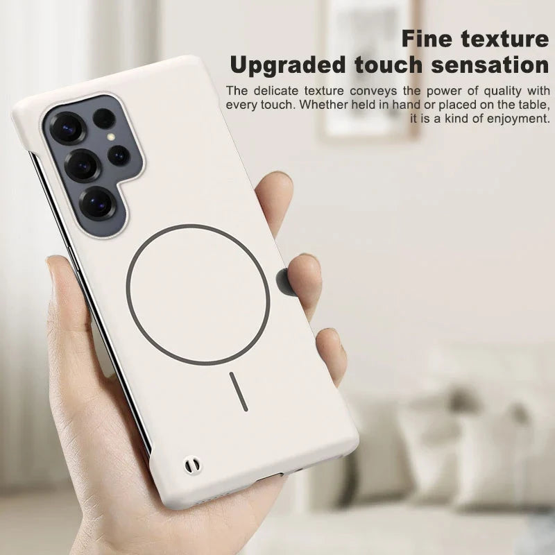 Galaxy S mobildeksel, rammeløst og magnetisk. Ultratynn for stilren beskyttelse.