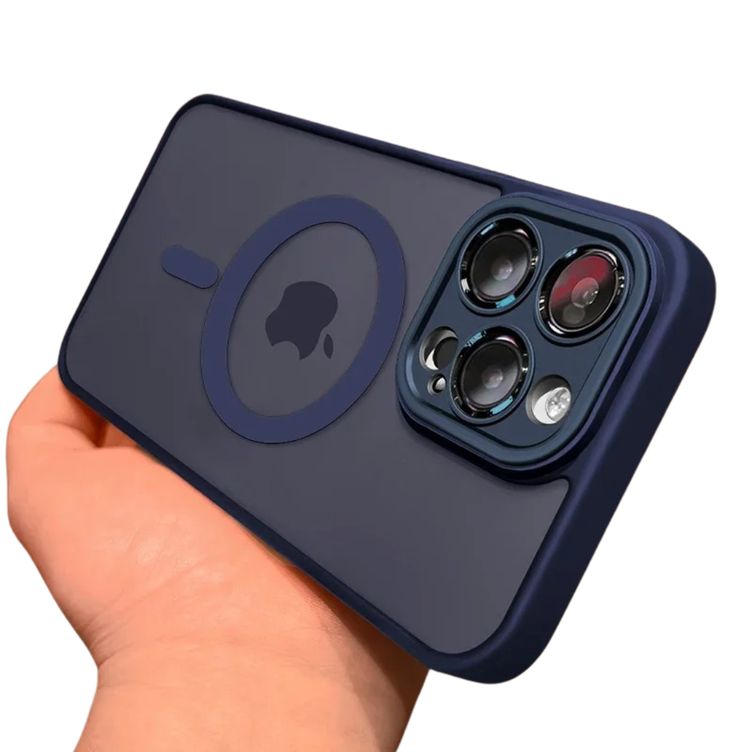 Magnetisk iPhone-deksel, støtsikkert og med elegant matt finish for daglig mobilbeskyttelse.