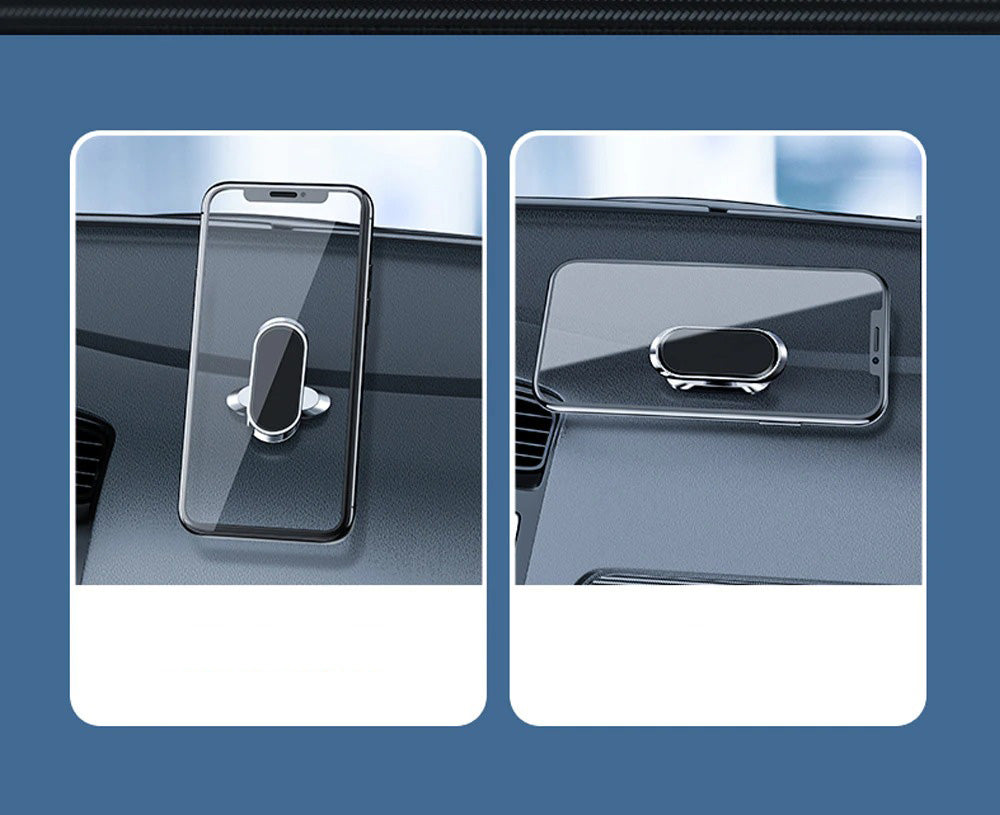 Solid universell magnetisk telefonholder for alle mobiler, stabil festing i bilinteriør.