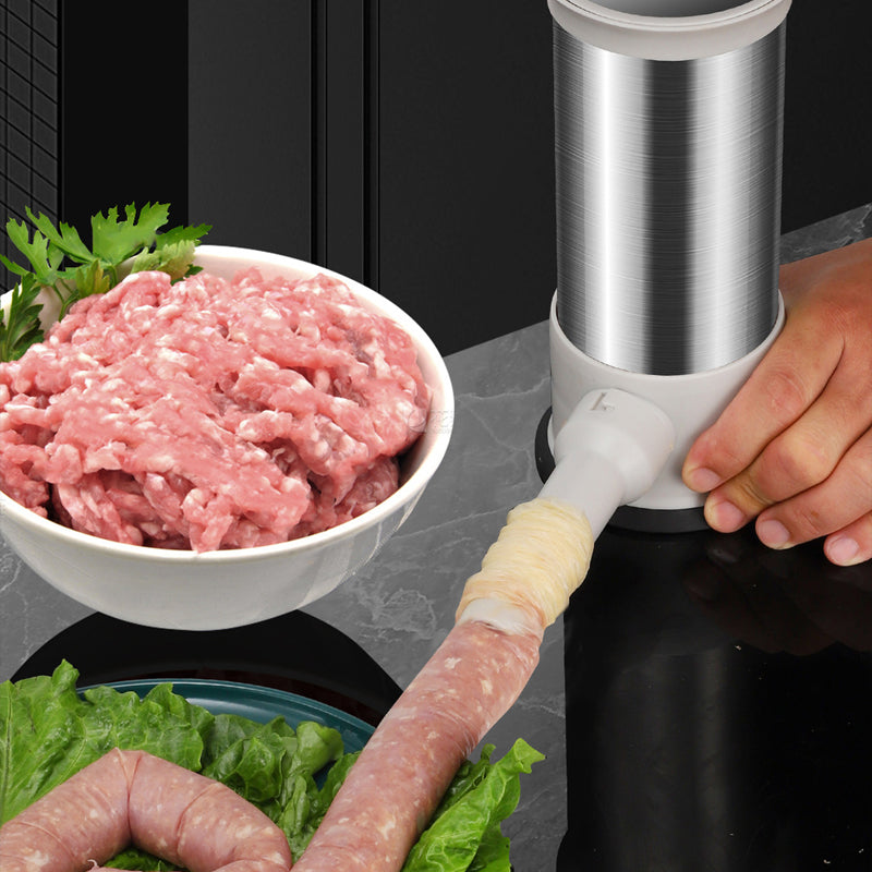 Solid pølsestopper for DIY-matprosjekter, inkludert pølser, kjøttkaker og annen matglede.