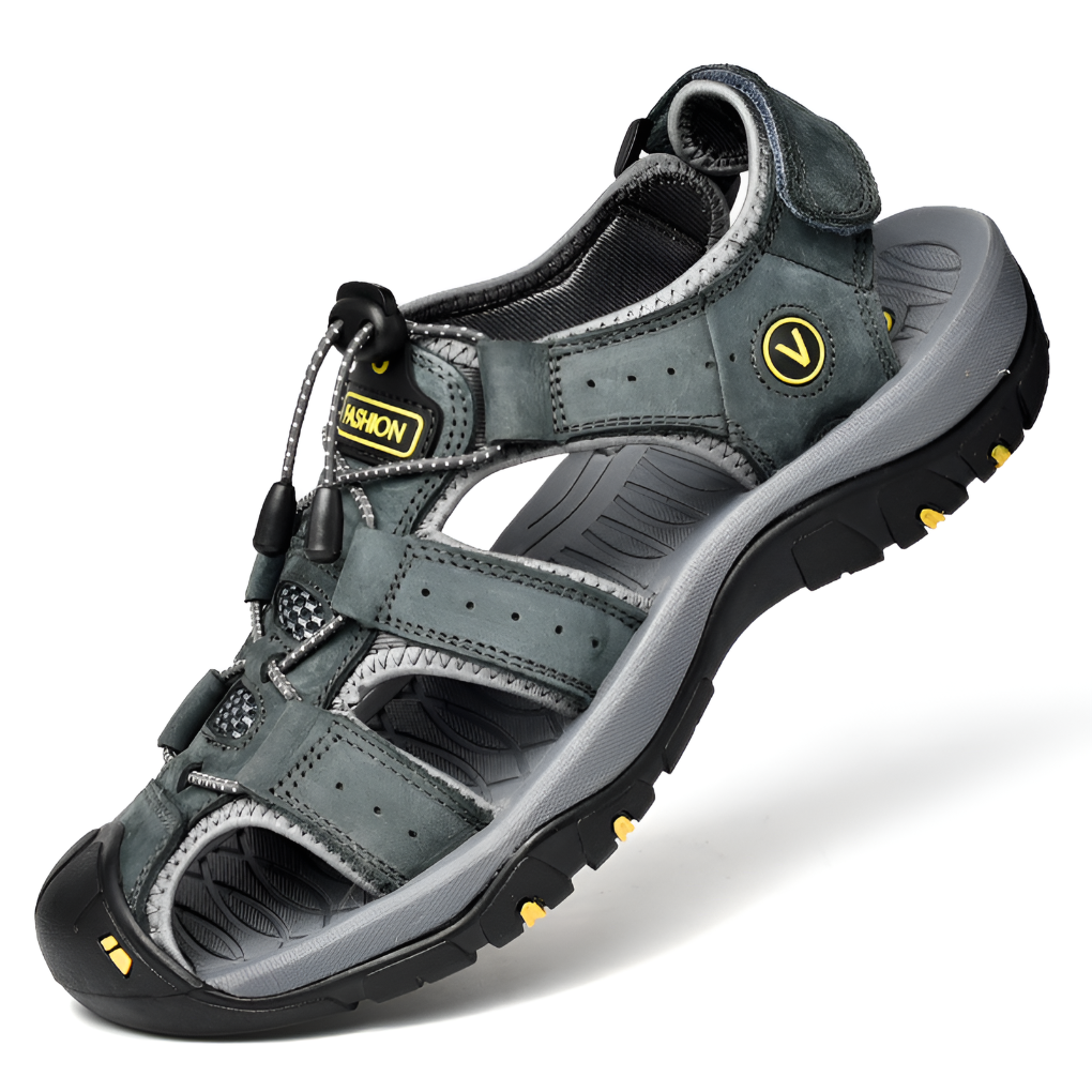 Ortopediske menns sandaler for balanse og komfort. Justerbare stropper gir perfekt passform. Ideell for fritid.
