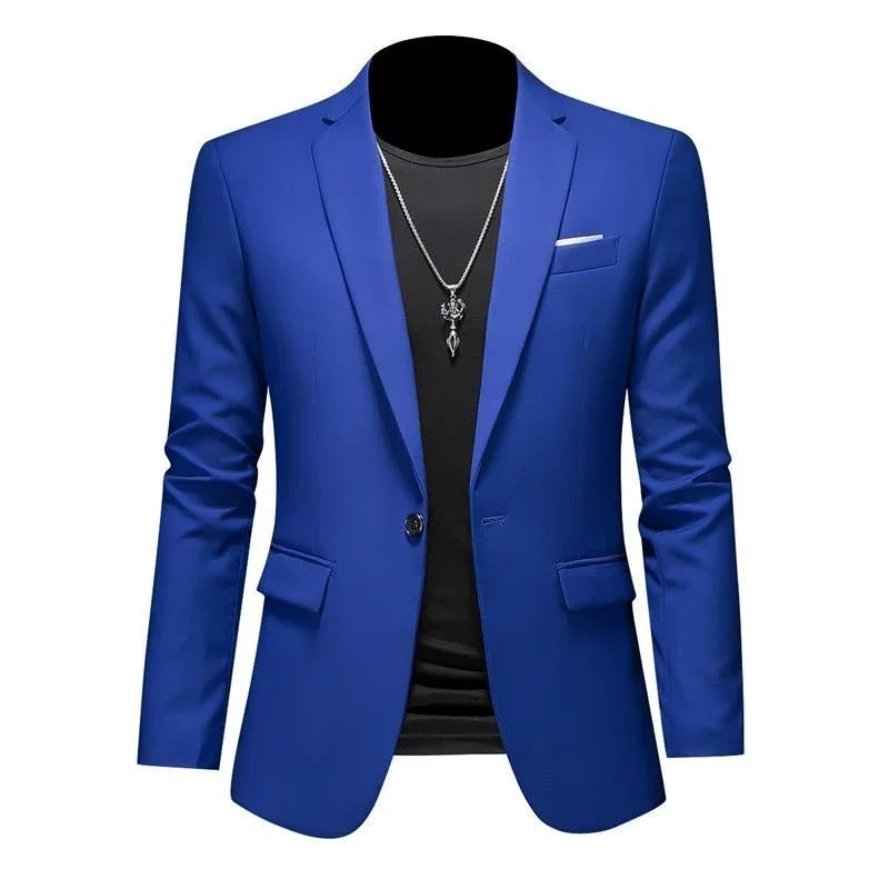Elegant og komfortabel menns blazer, brun, perfekt for et stilig kontorantrekk.