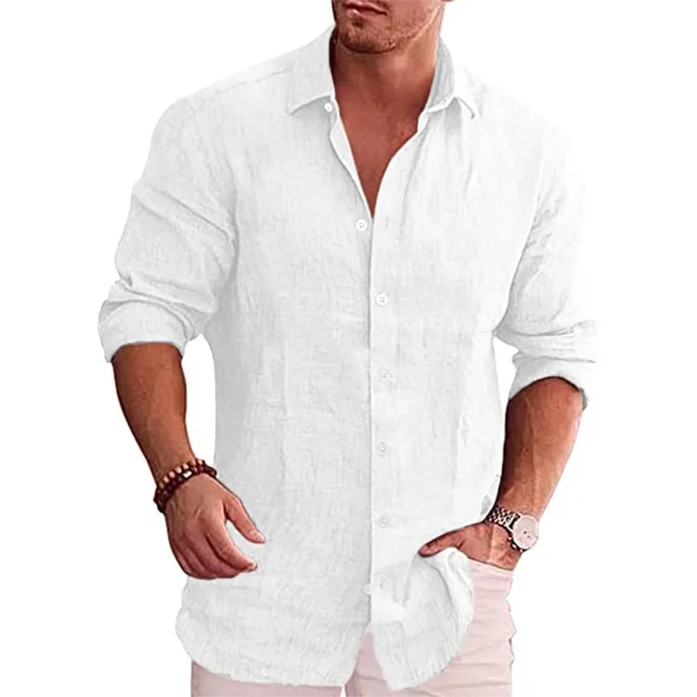 Poloskjorte for menn med korte ermer. Komfortabel og luftig for casual sommerstil og fritidsbruk.