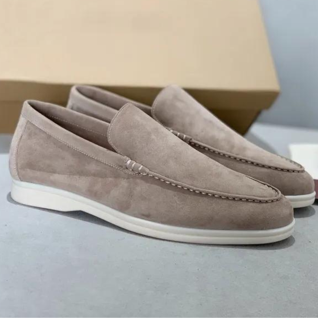 Menns ergonomiske slip-on loafers i klassisk stil for komfort og hverdag.