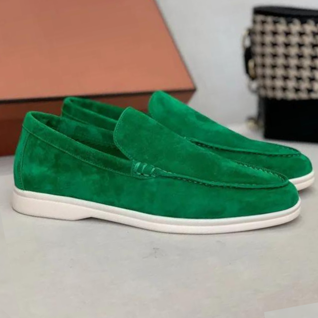 Komfortable herre slip-on sko med ergonomisk design, perfekt for lange dager og fritid.