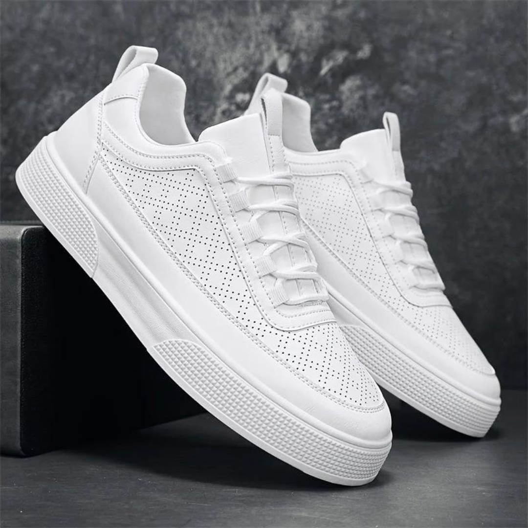 Trendy UrbanStyle fritidssko for menn i hvit og brun, perfekt som sneakers til hverdags og fritid.