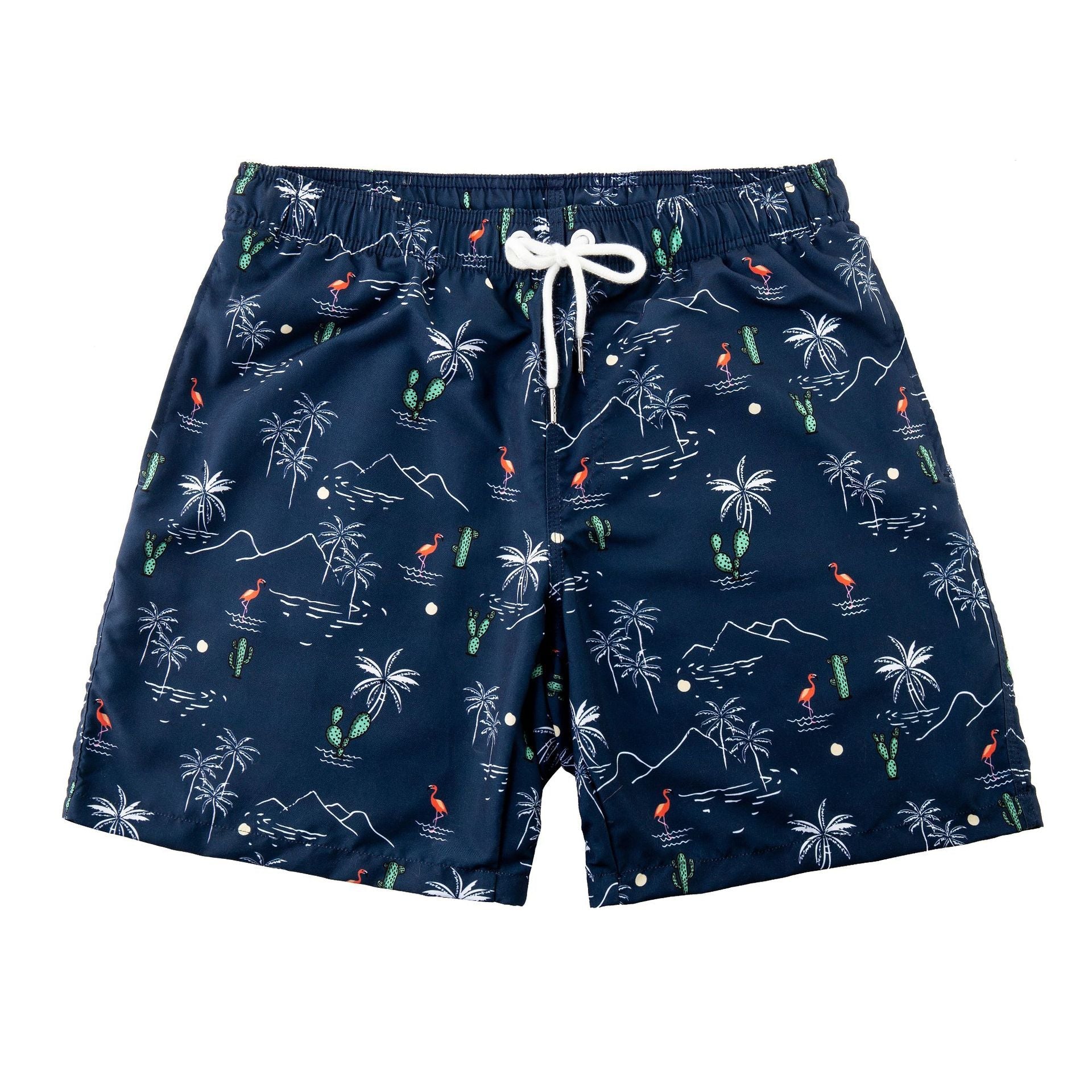 Menns hurtigtørkende strandshorts for sommeren, ideelle for svømming og avslapping på stranden.