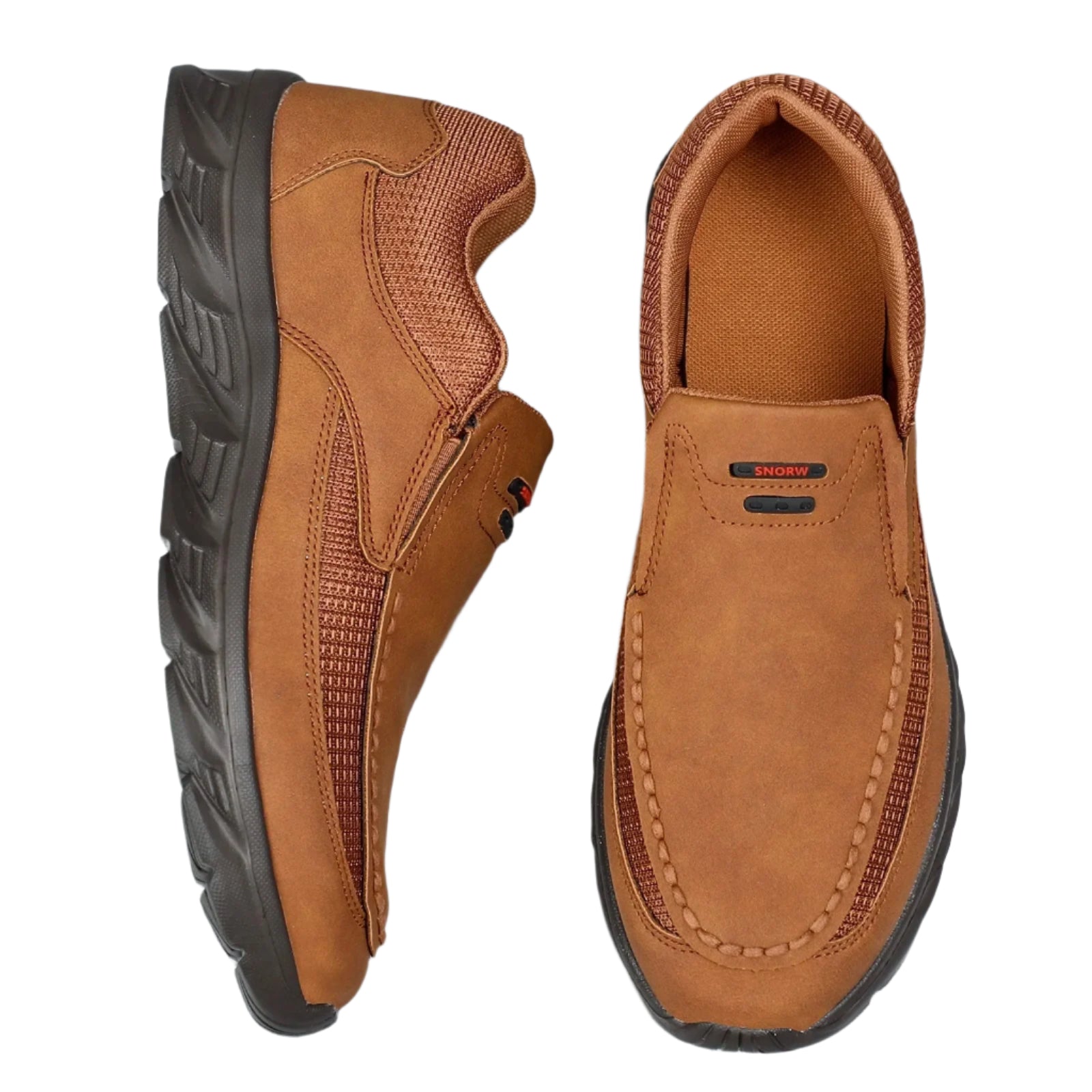 Menns komfortable loafers i skinn, perfekte for hverdagsbruk og en elegant, avslappet stil.
