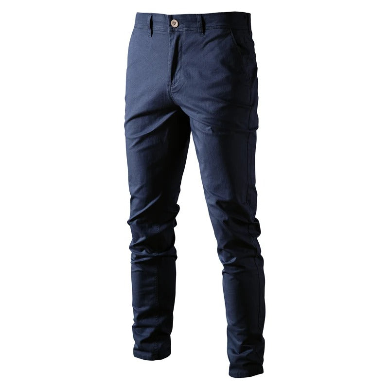 Allsidige slim fit bukser til menn, komfortable og stilige for enhver anledning.