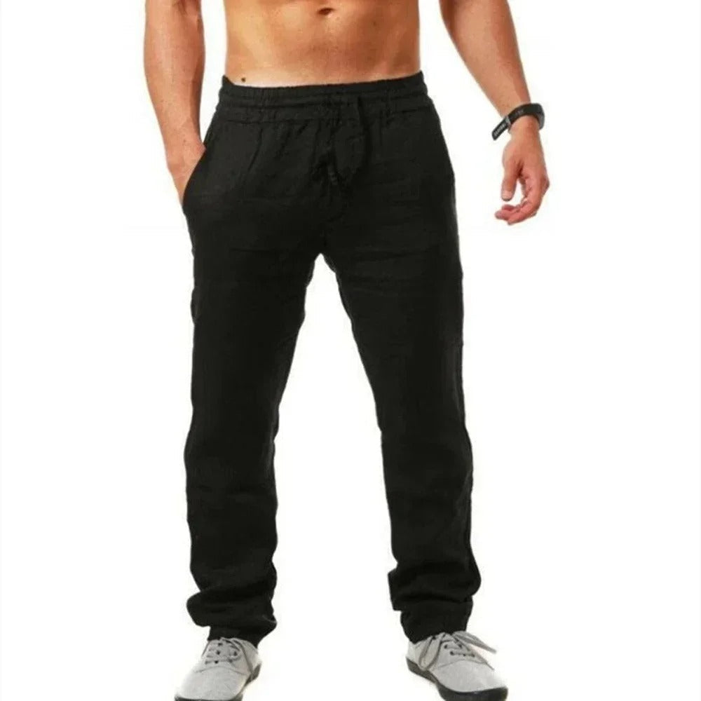 Stilig herre joggebukse for fritid og streetwear. Komfortabel, fleksibel og pustende for hverdagsbruk.