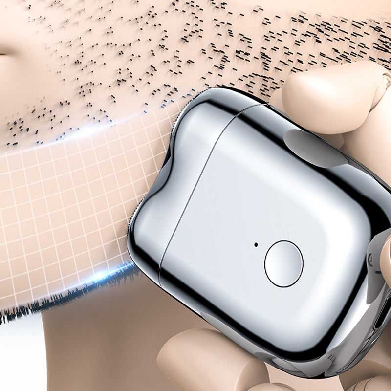 Mini vanntett elektrisk barbermaskin, optimal for rask og effektiv glattbarbering på tur.