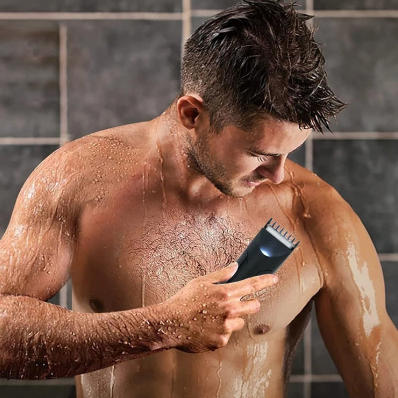 Menns premium intim- og kroppsbarbermaskin for skånsom, glatt hud og trygg pleie.