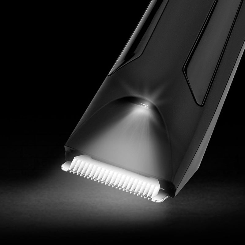 Slank, premium kroppsbarbermaskin for menn, vanntett med keramisk blad for glatte resultater.