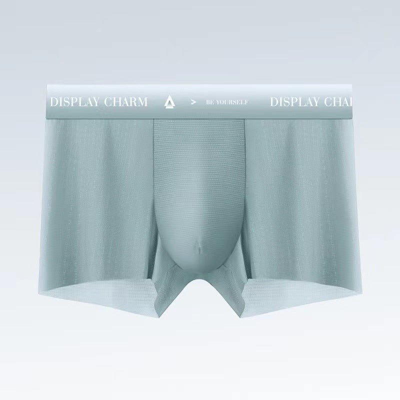 Menns behagelige og usynlige sømløse boxershorts i issilke, for optimal hverdags komfort.