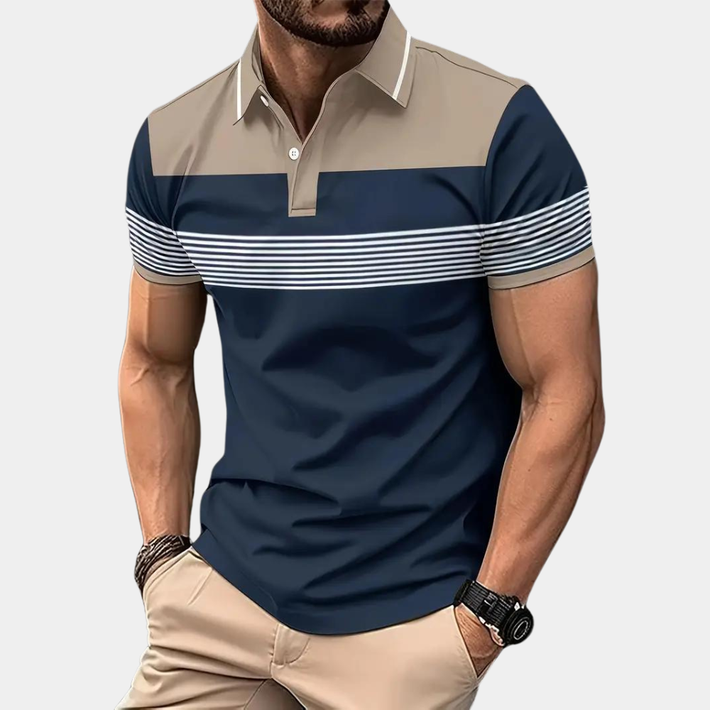 Elegant menns poloshirt. Klassisk herreklær for hverdag. Stilfull og komfortabel fritidsskjorte.