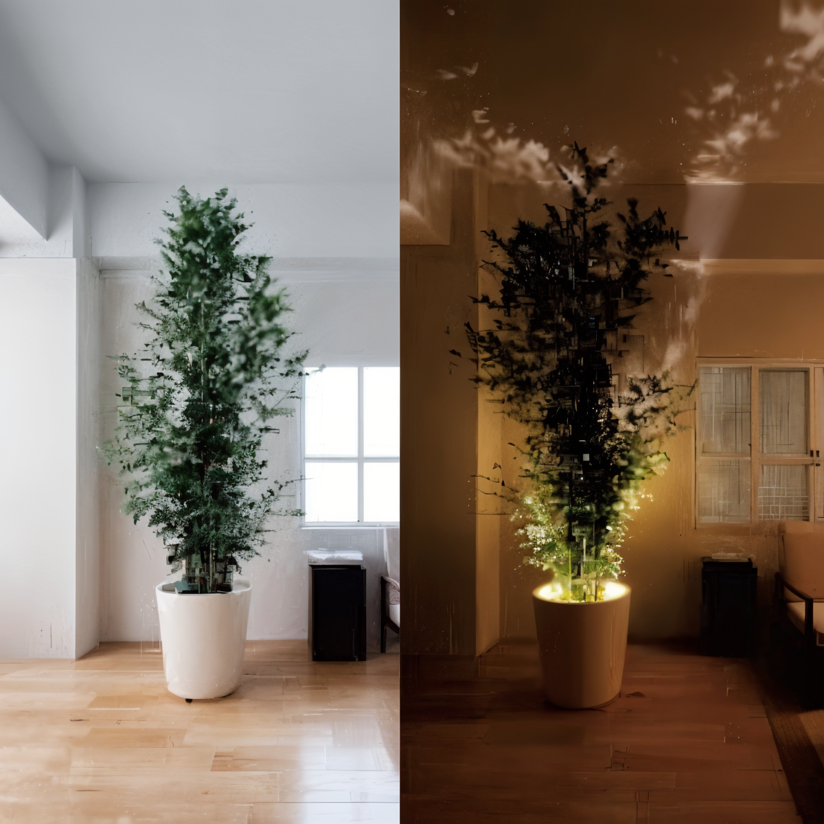 Kompakt trådløst LED-spotlys, perfekt aksentbelysning for kontoret eller utstillingshyller.