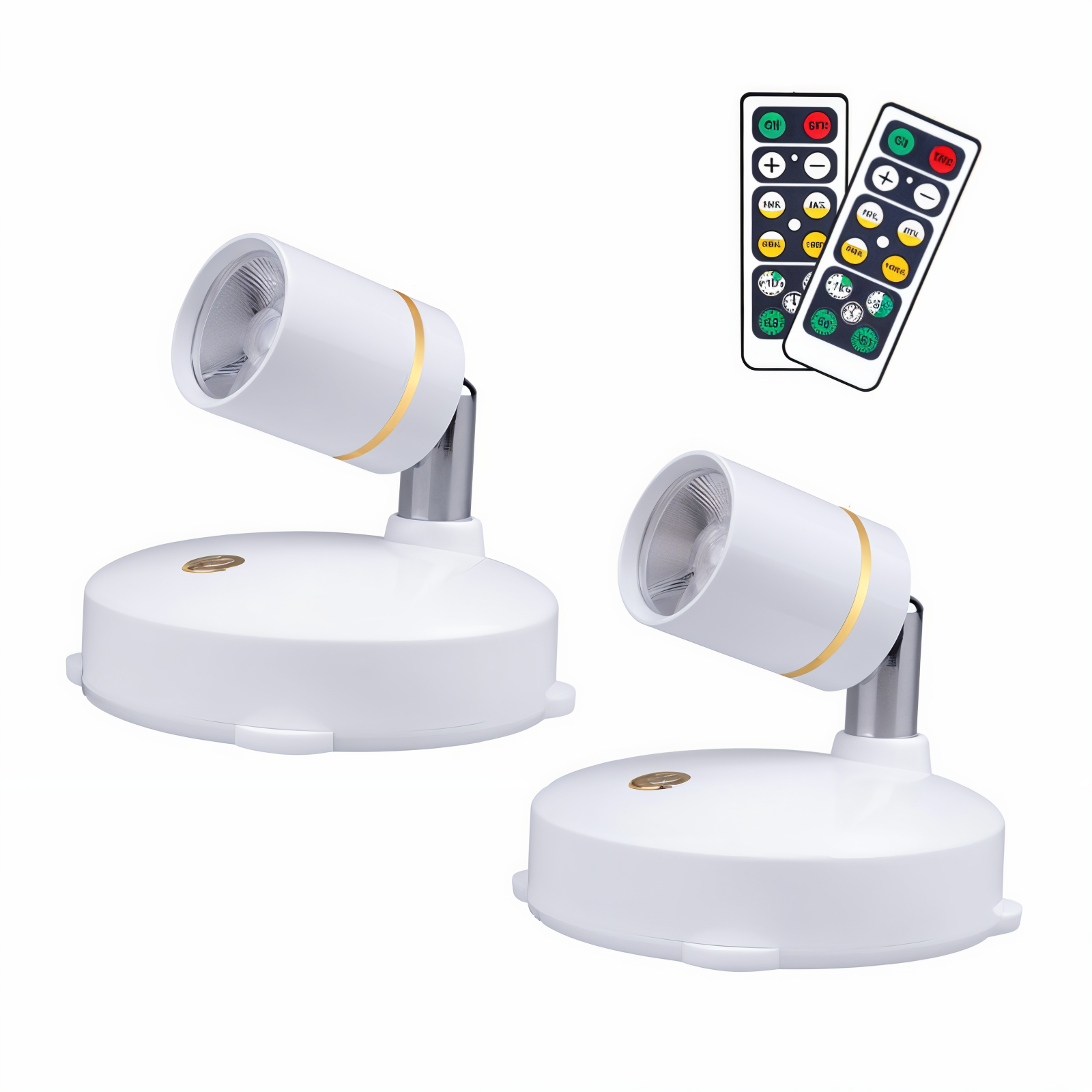 Energieffektivt mini LED-spotlys, trådløst og dimbart for optimal funksjonalitet og lavt forbruk.