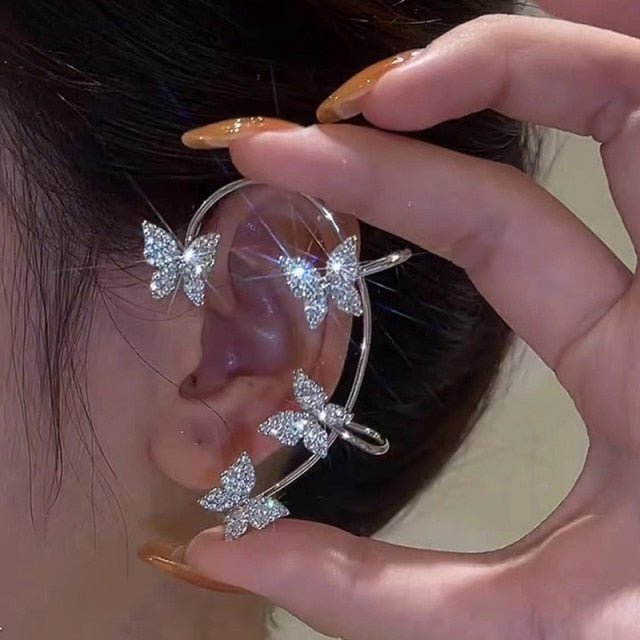 Minimalistiske justerbare øreklemmer for kvinner, perfekt for en elegant stil uten piercing.