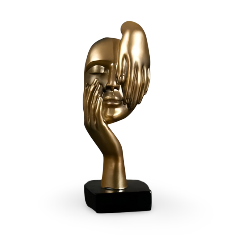 Stilfull tenkerfigur i abstrakt design, perfekt som moderne hjemmeinnredning og pynt.
