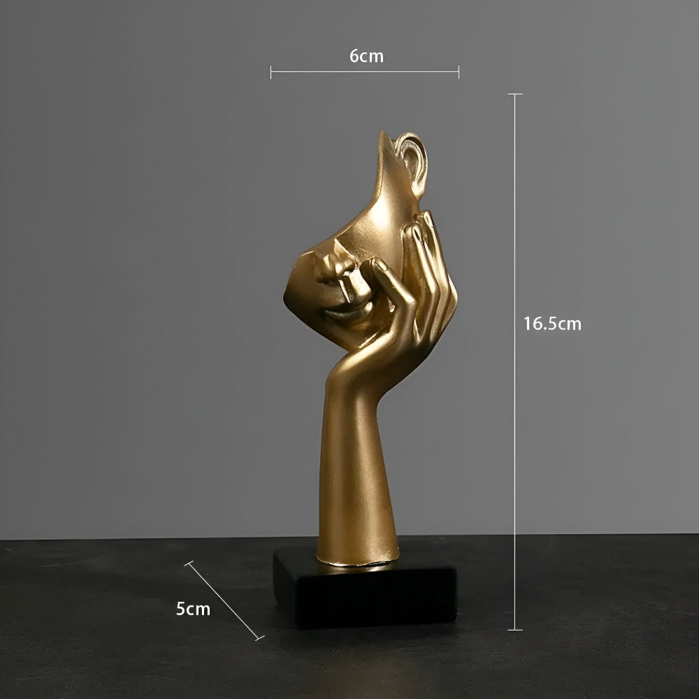 Gaveide: Elegant abstrakt skulptur, en unik tenkerfigur for kunstelskere og hjem.