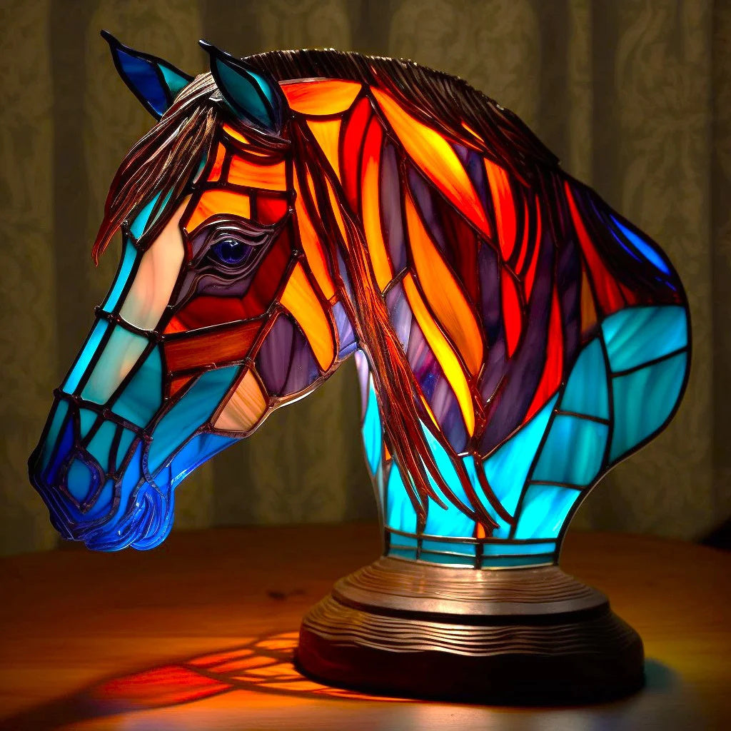 Unik designlampe for hjemmeinnredning, en moderne bordlampe med kunstnerisk dyredesign.