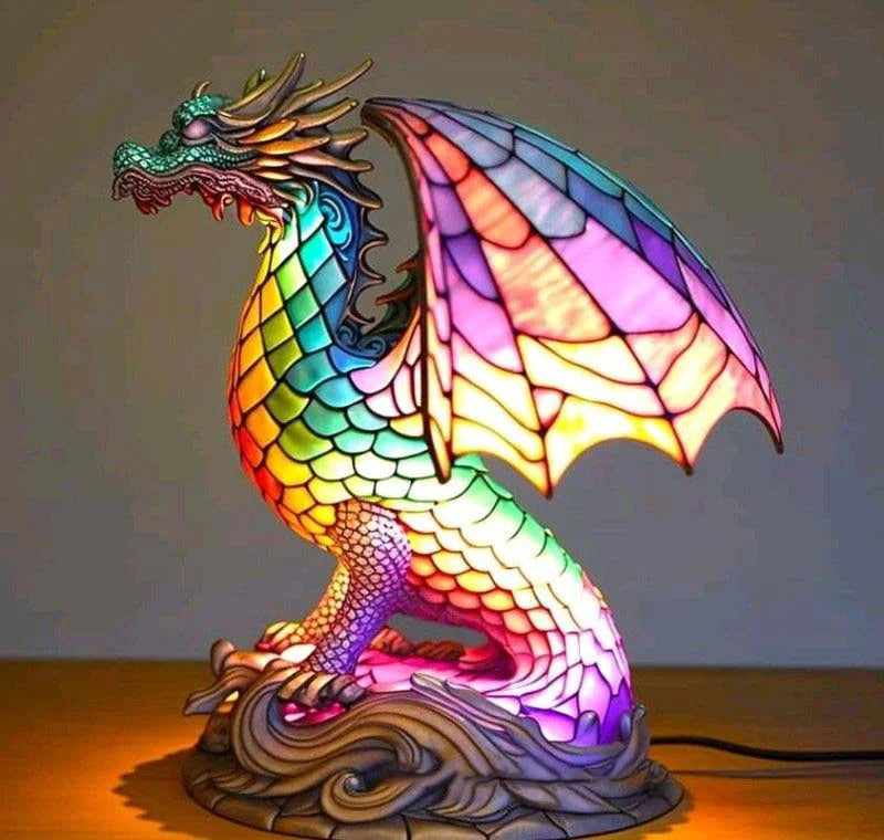Kunstnerisk interiørlampe; en moderne bordlampe med inspirerende dyredesign.