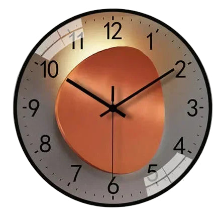 Lydløs digital veggklokke i minimalistisk stil. Elegant dekorasjon for et rolig hjem.