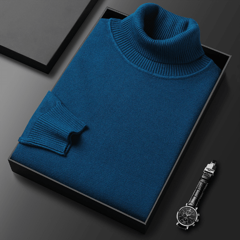 Allsidig herregenser med høy krage. Kan styles casual eller mer formelt for en moderne look.