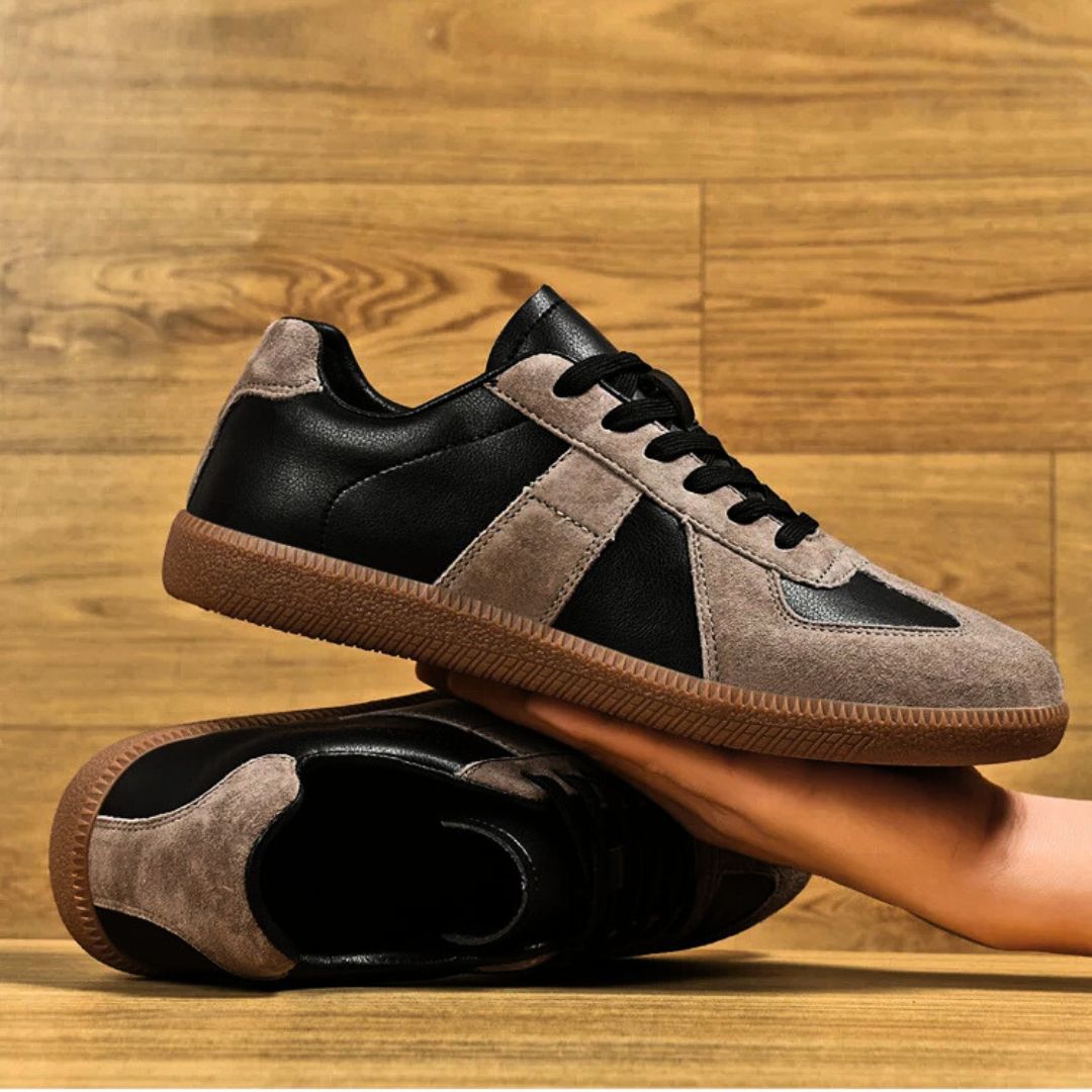 Stilige og behagelige herresneakers med moderne design og dempende gummisåle.