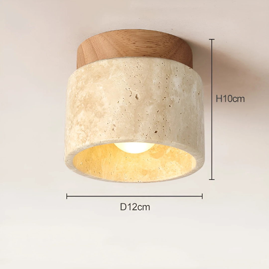 Energivennlig LED taklampe i moderne japansk stil. Skaper koselig lys i stue, soverom eller gang.