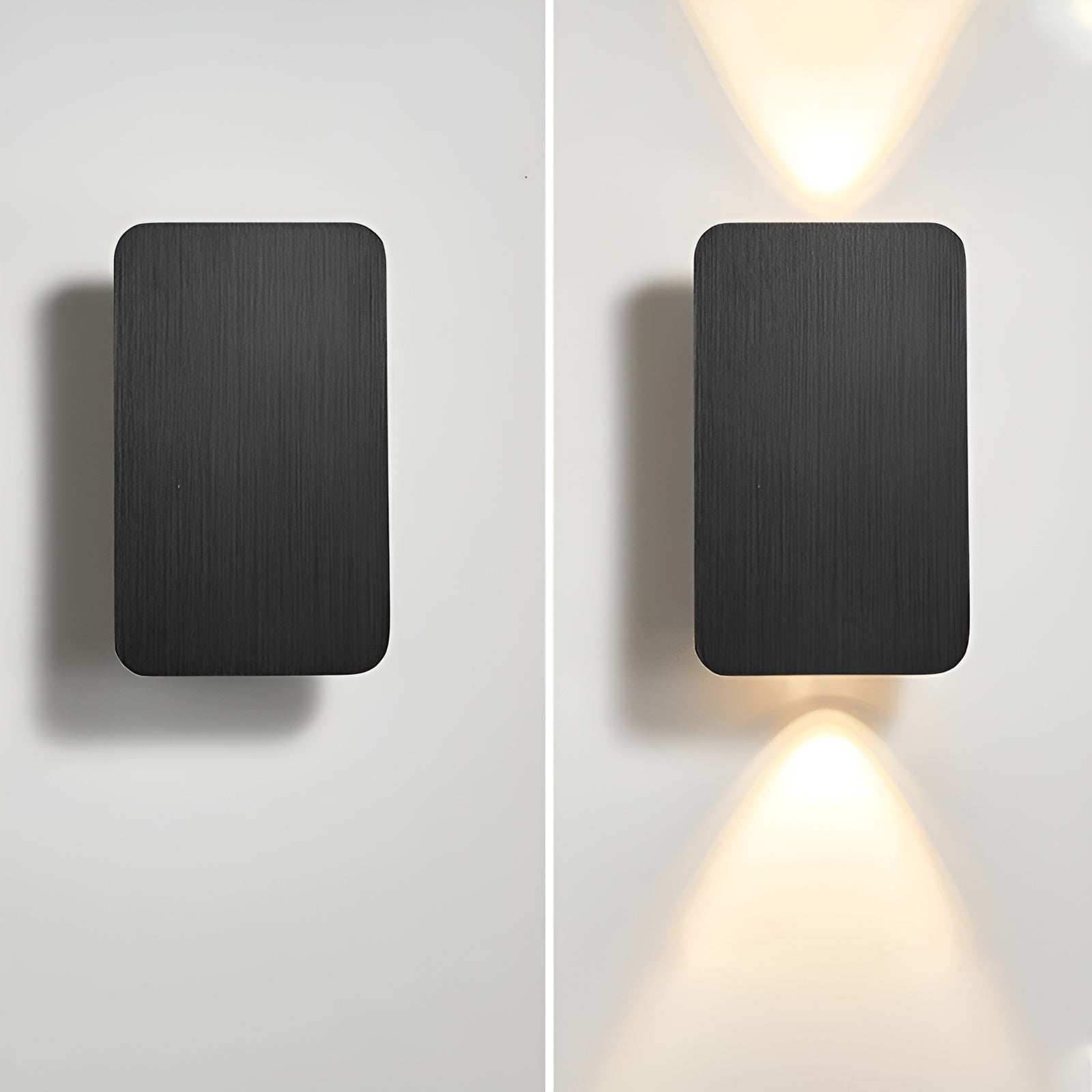 Enkel og moderne LED vegglampe, perfekt som stemningslys og veggdekor i gang og korridor.